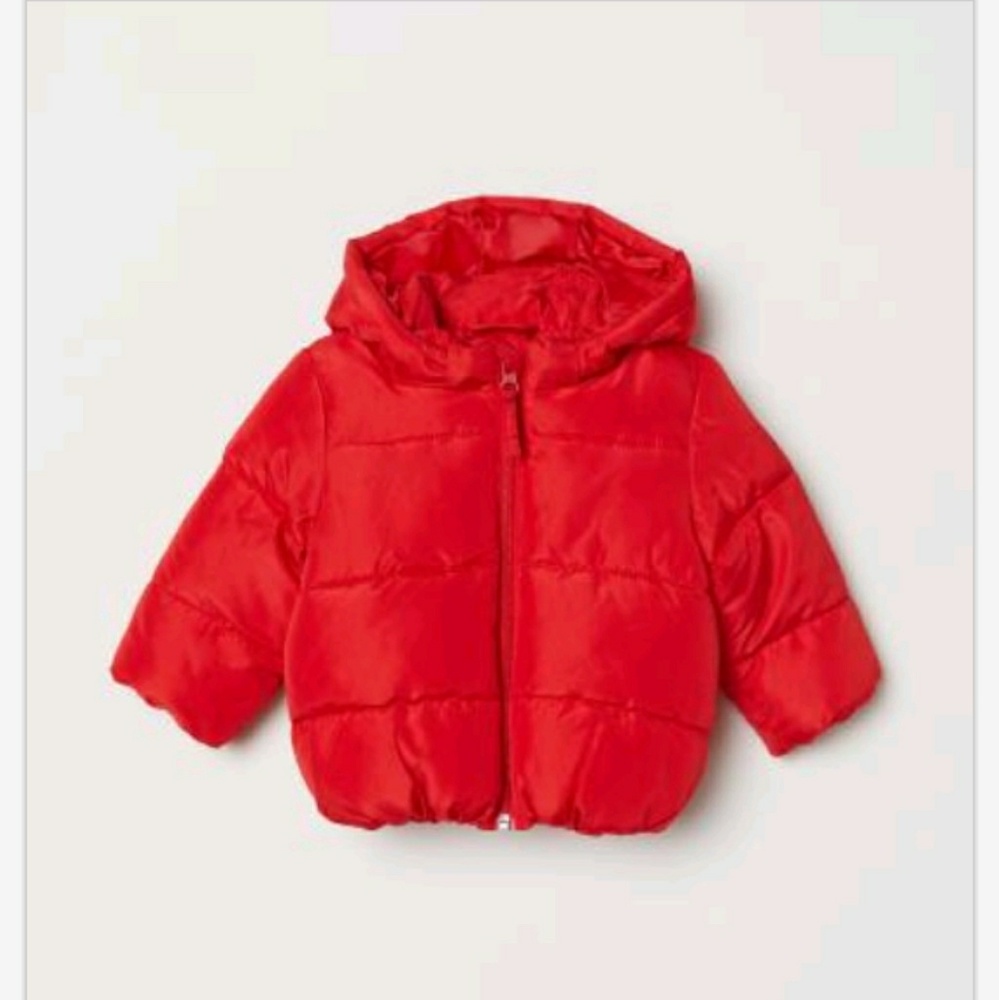 H&M Baby Red puffer coat